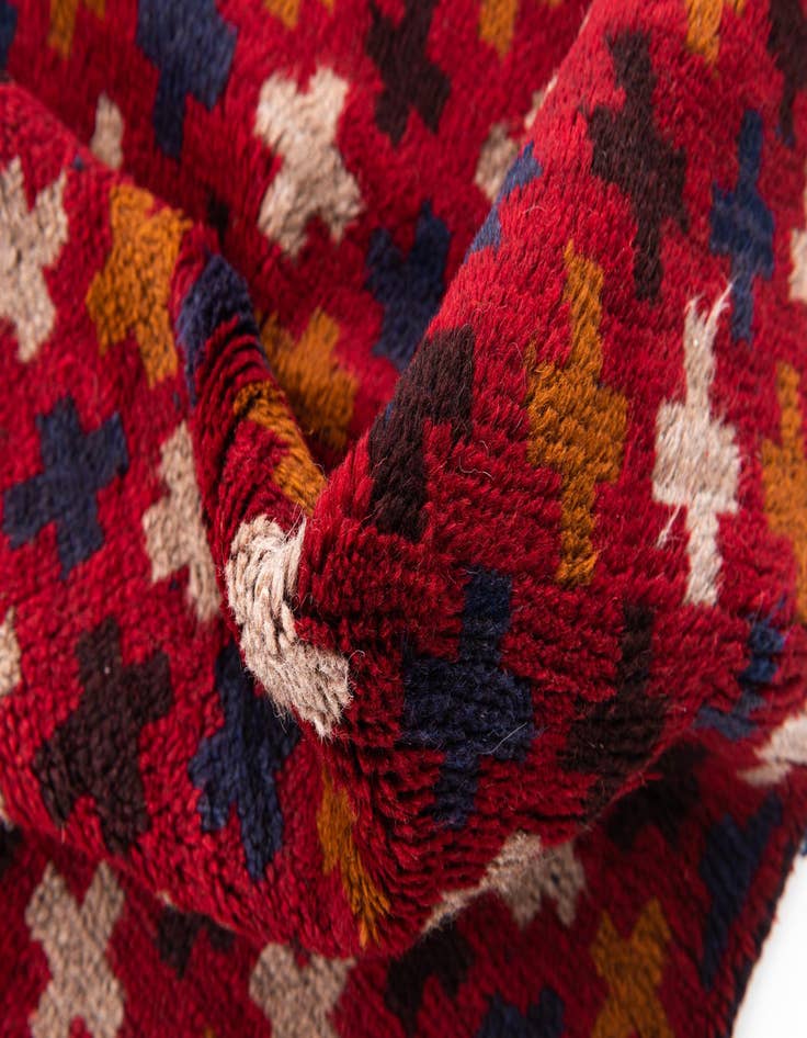 Detail image of  2' 10 x 4' 6  Hand Knotted Balouch Persian Wool Rug