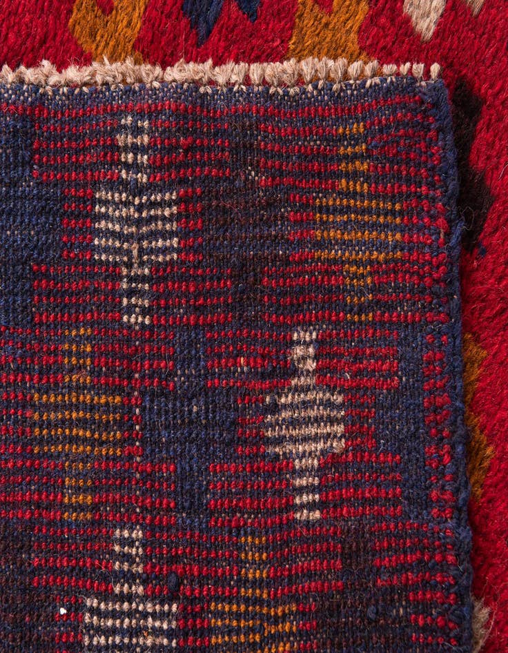 Detail image of  2' 10 x 4' 6  Hand Knotted Balouch Persian Wool Rug