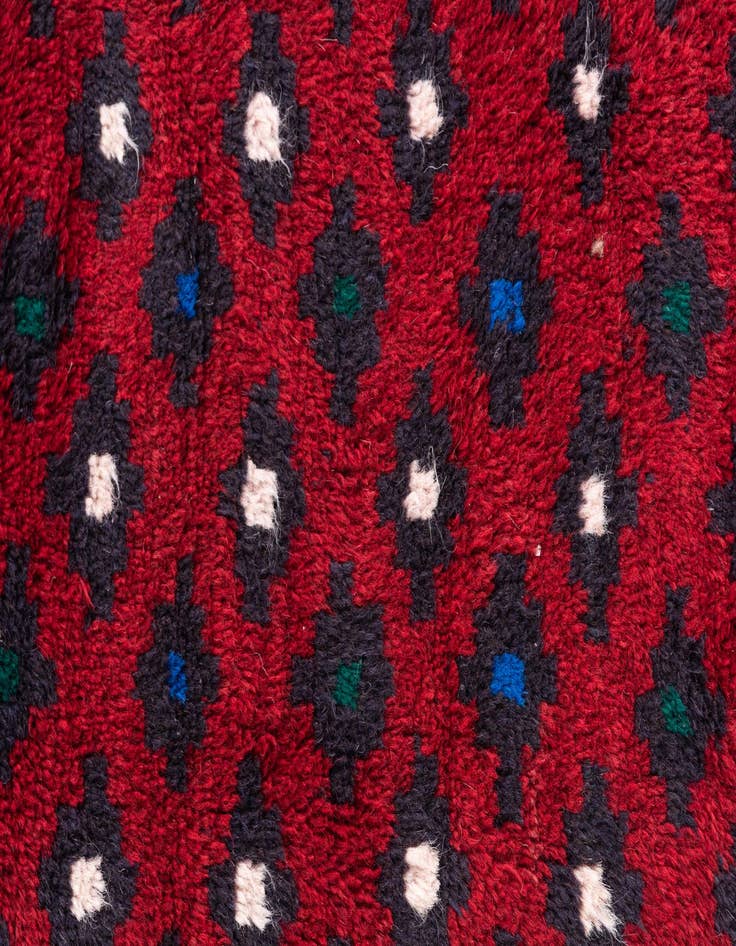 Detail image of  2' 9 x 4' 7  Hand Knotted Balouch Persian Wool Rug