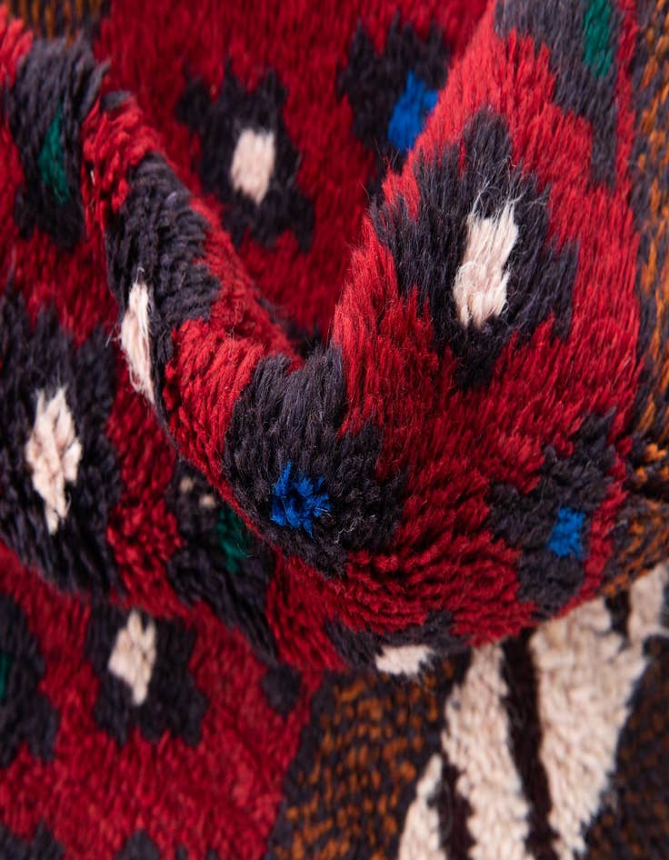 Detail image of  2' 9 x 4' 7  Hand Knotted Balouch Persian Wool Rug