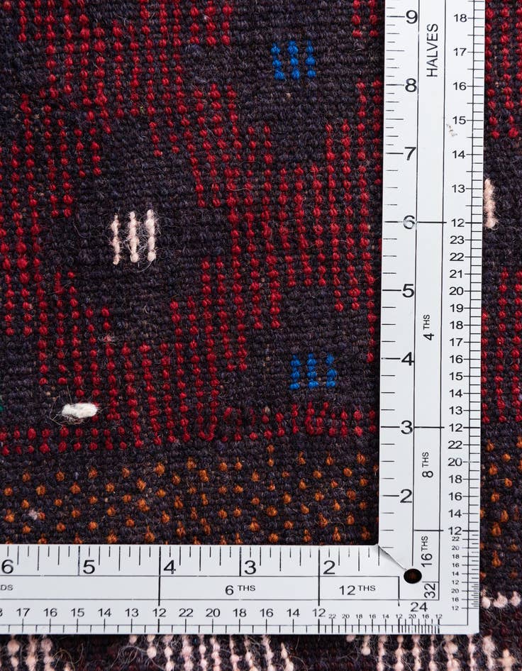 Detail image of  2' 9 x 4' 7  Hand Knotted Balouch Persian Wool Rug