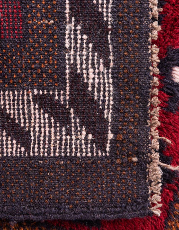 Detail image of  2' 9 x 4' 7  Hand Knotted Balouch Persian Wool Rug