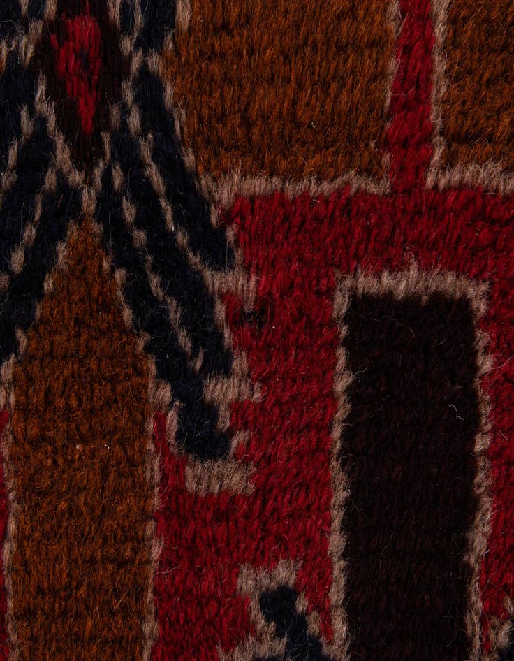 Detail image of  2' 10 x 4' 9  Hand Knotted Balouch Wool Rug