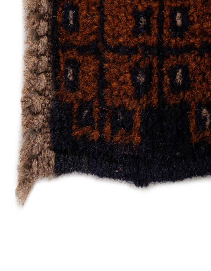 Detail image of  2' 10 x 4' 9  Hand Knotted Balouch Wool Rug