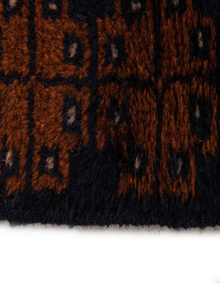 Detail image of  2' 10 x 4' 9  Hand Knotted Balouch Wool Rug