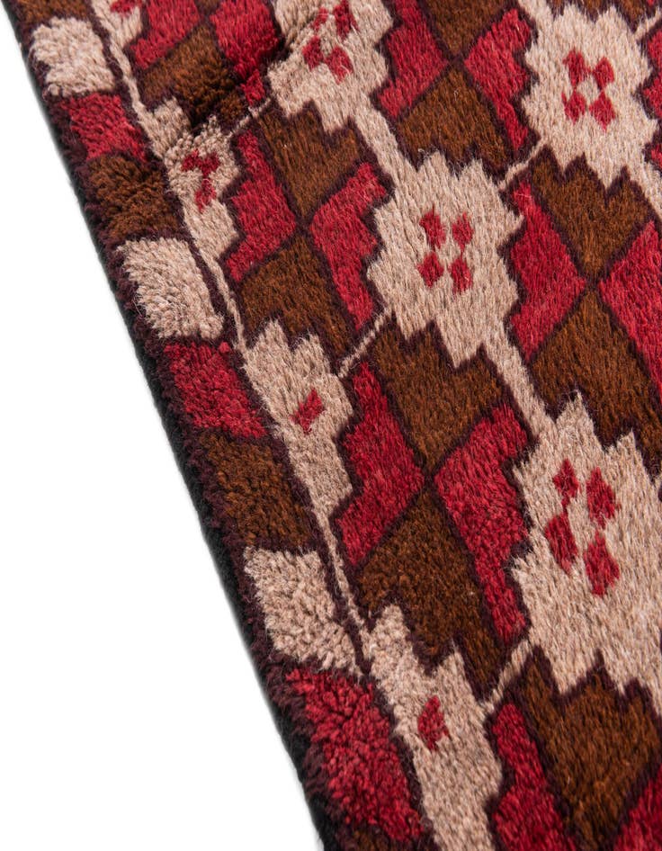 Detail image of  2' 9 x 4' 8  Hand Knotted Balouch Persian Wool Rug