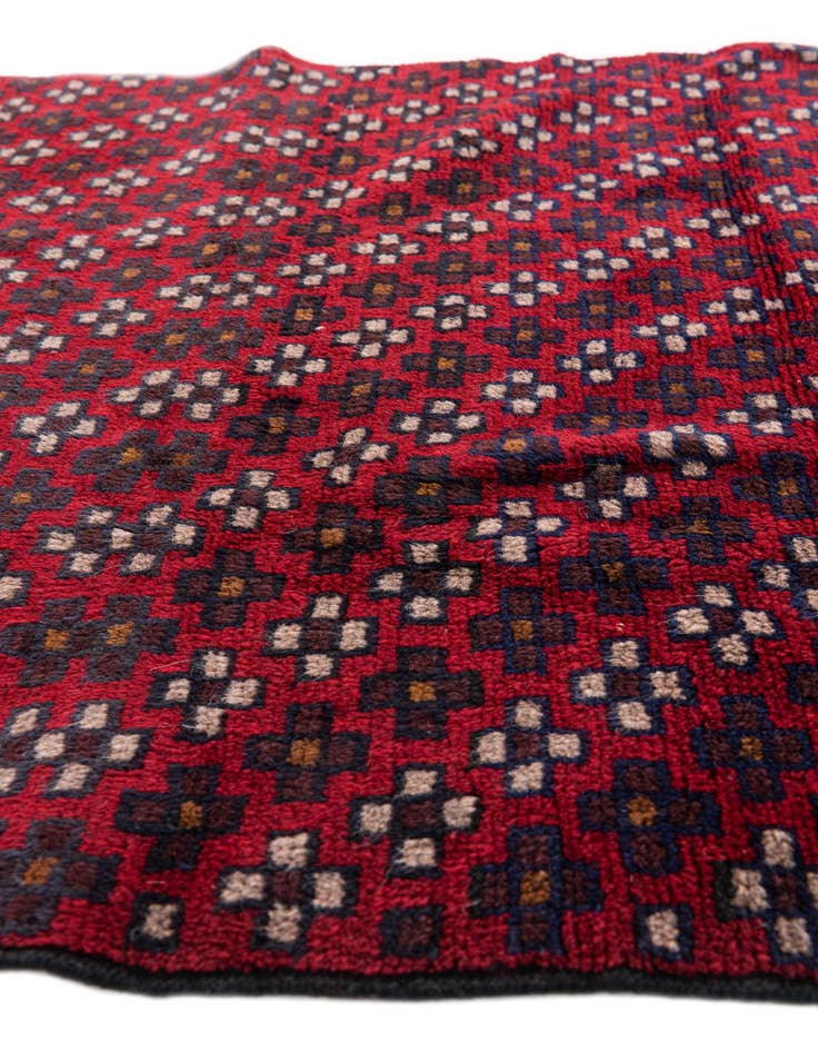 Detail image of  3' x 4' 7  Hand Knotted Balouch Persian Wool Rug