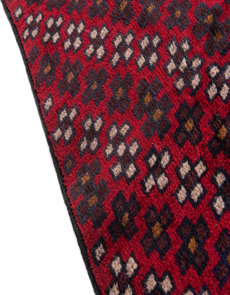 Detail image of  3' x 4' 7  Hand Knotted Balouch Persian Wool Rug