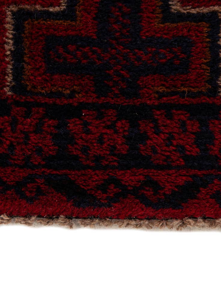 Detail image of  2' 10 x 4' 7  Hand Knotted Balouch Persian Wool Rug