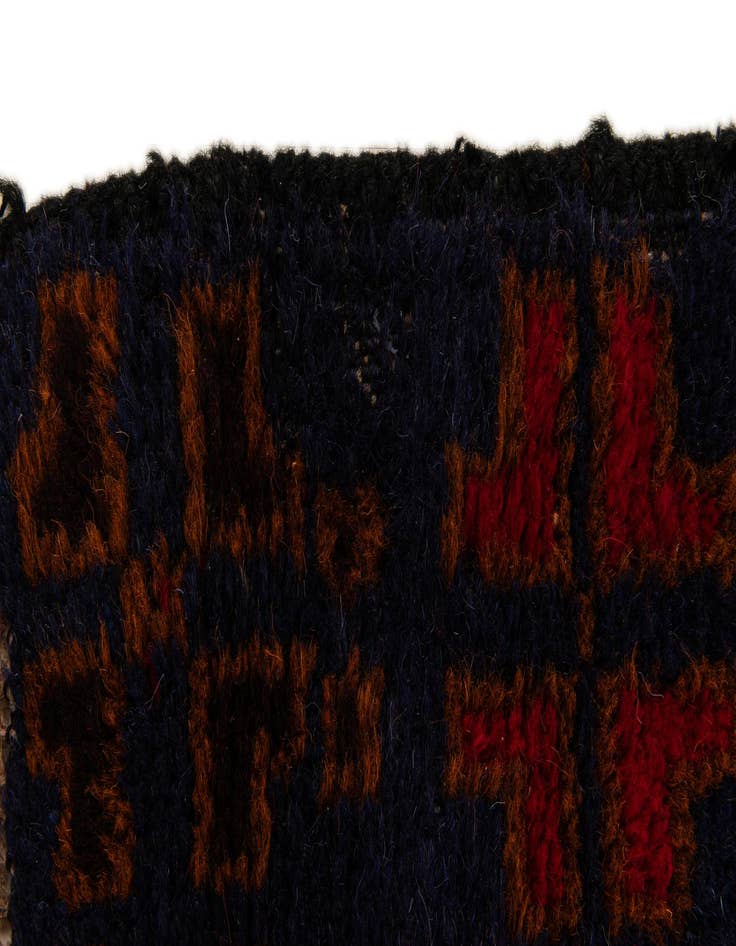 Detail image of  2' 9 x 4' 9  Hand Knotted Balouch Persian Wool Rug