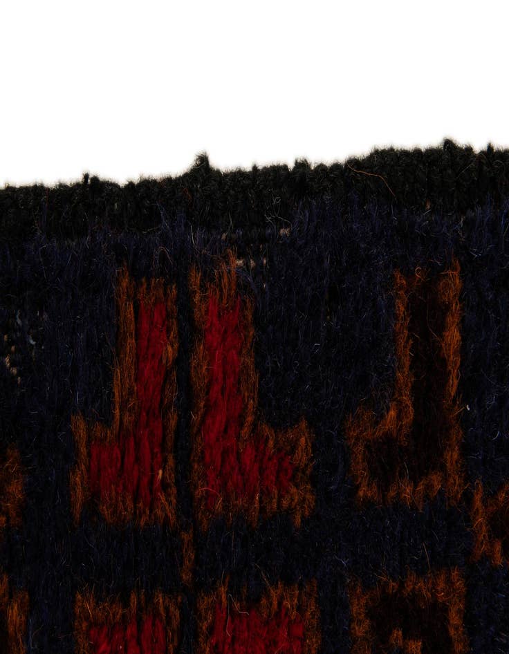 Detail image of  2' 9 x 4' 9  Hand Knotted Balouch Persian Wool Rug