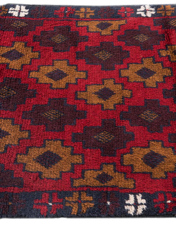 Detail image of  2' 9 x 4' 7  Hand Knotted Balouch Persian Wool Rug
