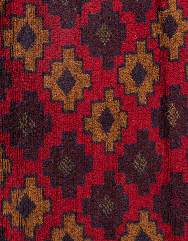 Detail image of  2' 9 x 4' 7  Hand Knotted Balouch Persian Wool Rug