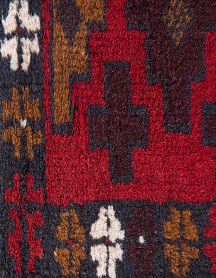 Detail image of  2' 9 x 4' 7  Hand Knotted Balouch Persian Wool Rug
