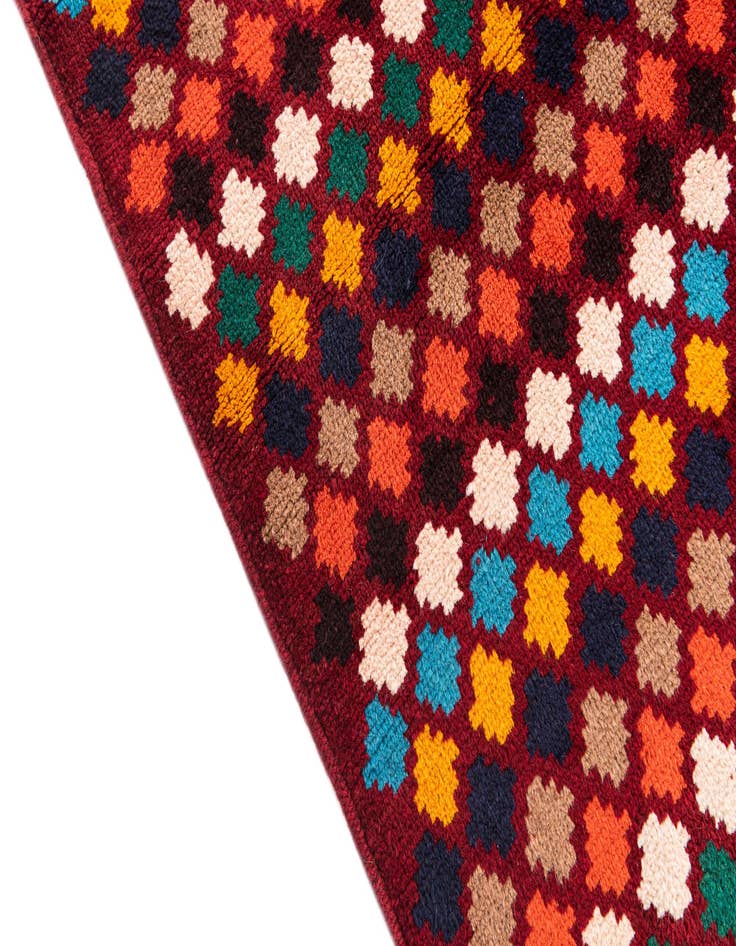 Detail image of  4' x 5' 9  Hand Knotted Balouch Wool Rug