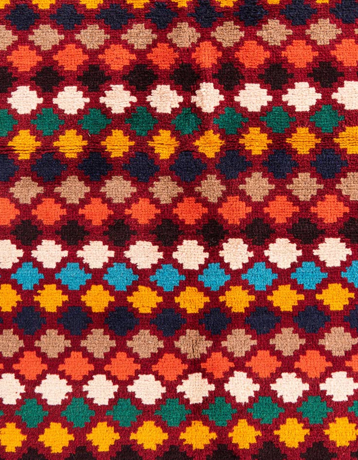 Detail image of  4' x 5' 9  Hand Knotted Balouch Wool Rug