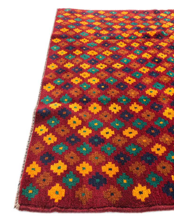 Detail image of  4' x 5' 9  Hand Knotted Balouch Wool Rug