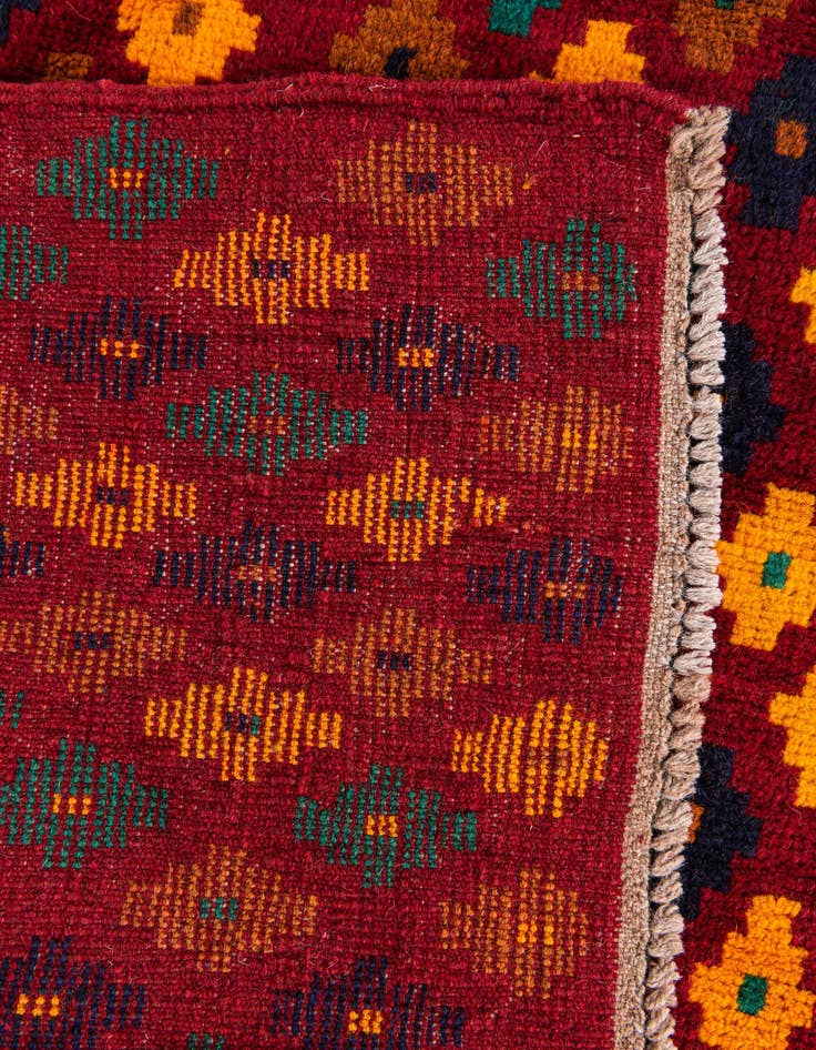 Detail image of  4' x 5' 9  Hand Knotted Balouch Wool Rug