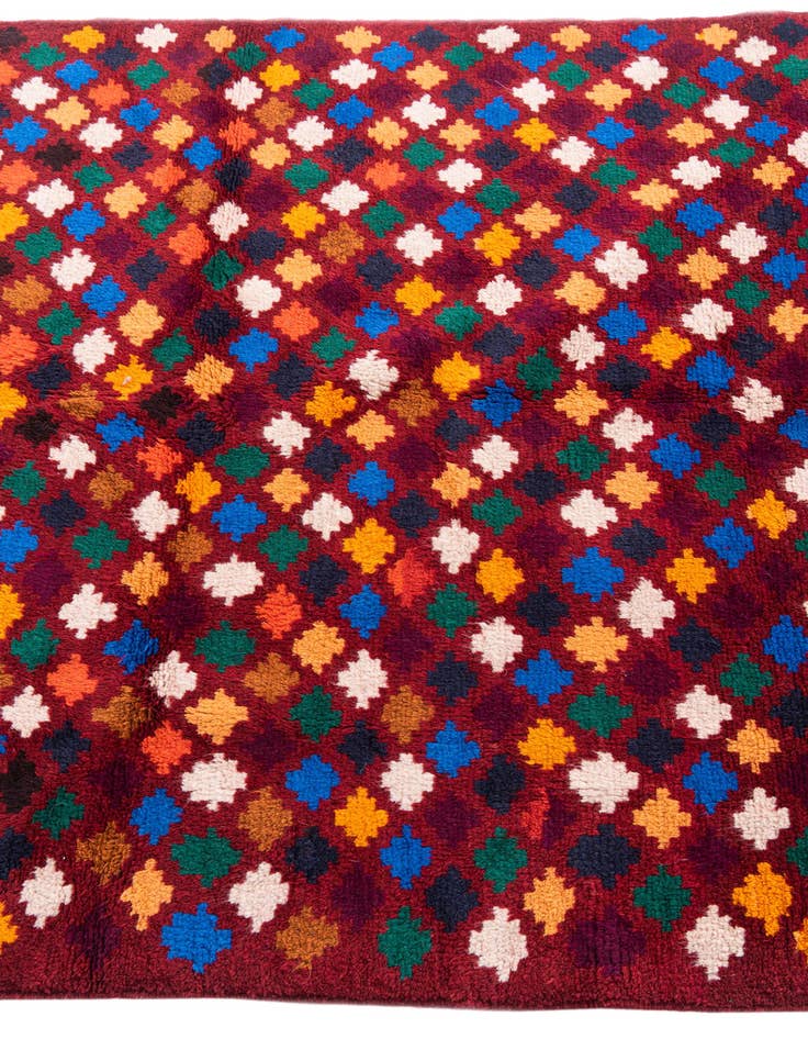 Detail image of  4' x 6' 1  Hand Knotted Balouch Wool Rug