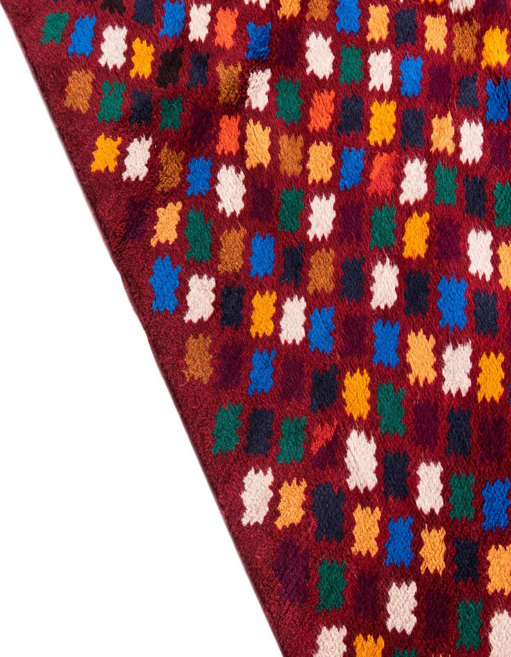 Detail image of  4' x 6' 1  Hand Knotted Balouch Wool Rug