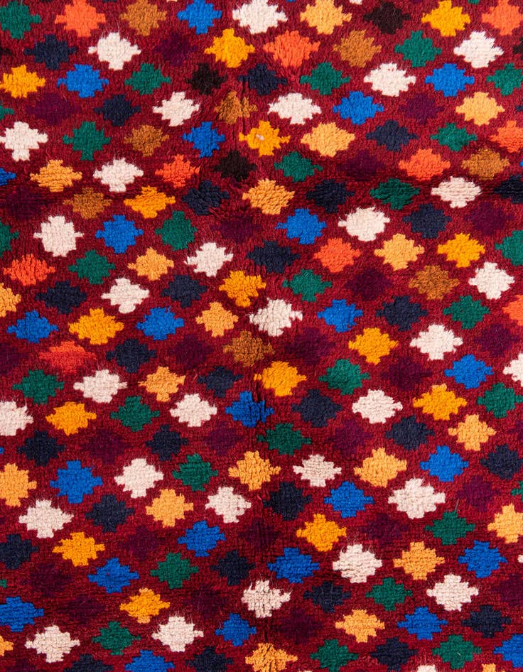 Detail image of  4' x 6' 1  Hand Knotted Balouch Wool Rug