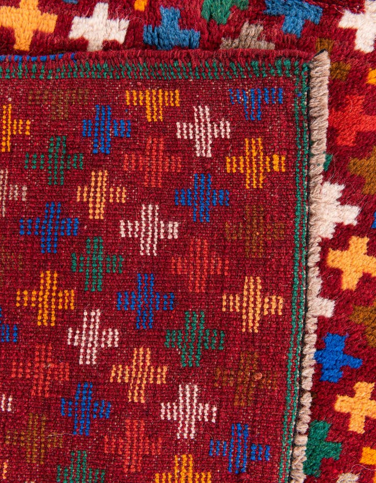 Detail image of  4' x 6' 2  Hand Knotted Balouch Wool Rug