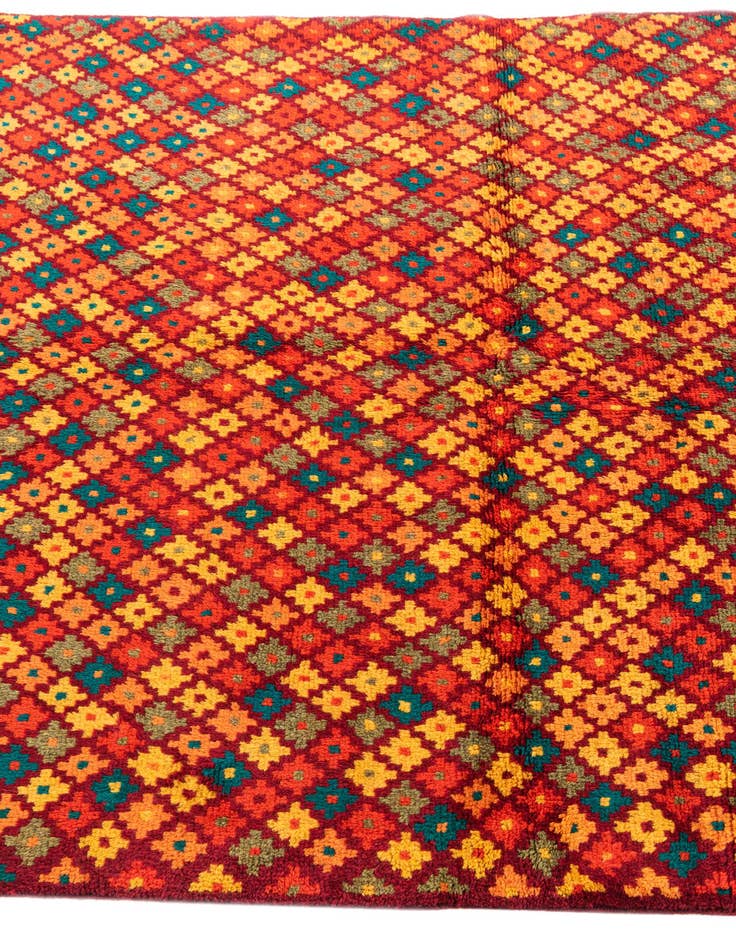 Detail image of  4' 1 x 5' 8  Hand Knotted Balouch Wool Rug