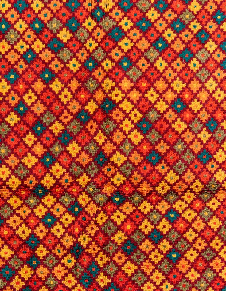 Detail image of  4' 1 x 5' 8  Hand Knotted Balouch Wool Rug