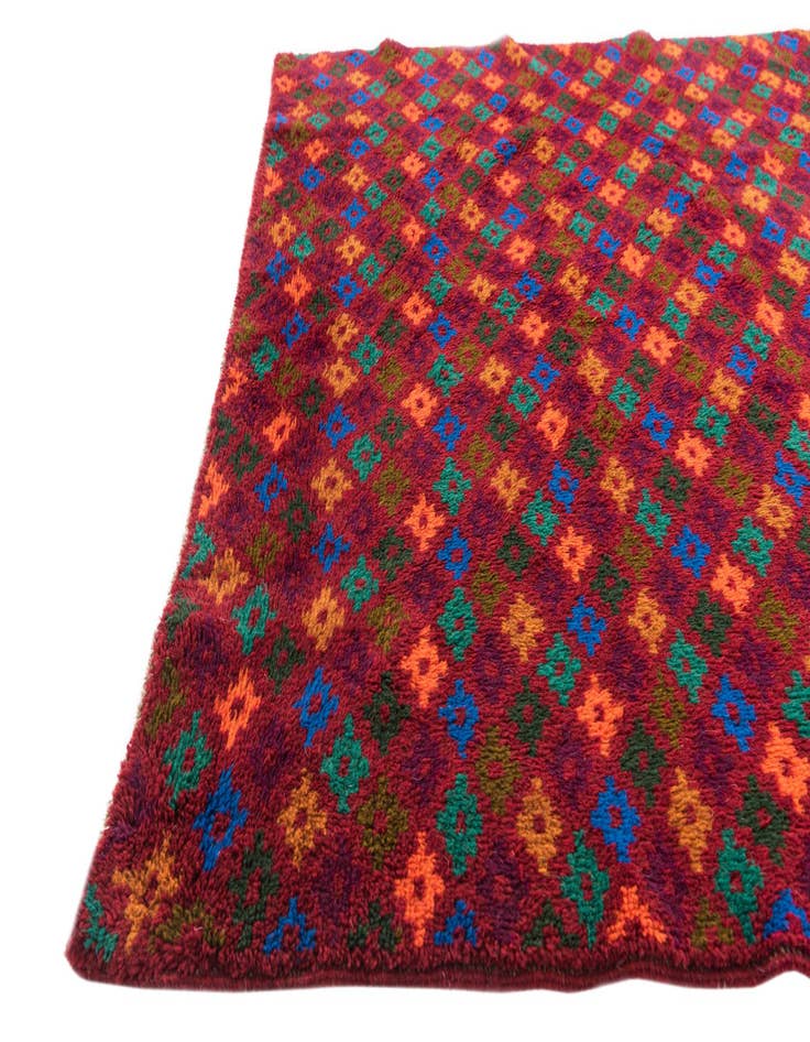 Detail image of  4' 2 x 6' 4  Hand Knotted Balouch Wool Rug