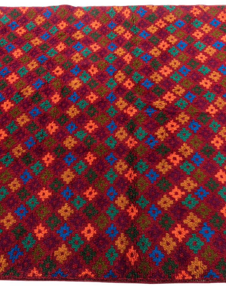 Detail image of  4' 2 x 6' 4  Hand Knotted Balouch Wool Rug