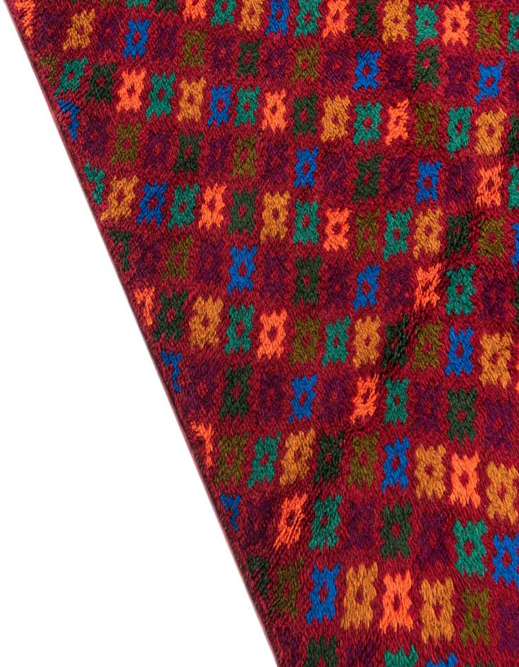 Detail image of  4' 2 x 6' 4  Hand Knotted Balouch Wool Rug