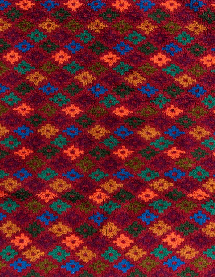 Detail image of  4' 2 x 6' 4  Hand Knotted Balouch Wool Rug