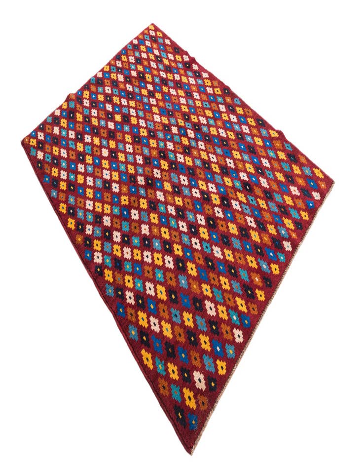 Detail image of  4' 3 x 5' 7  Hand Knotted Balouch Wool Rug