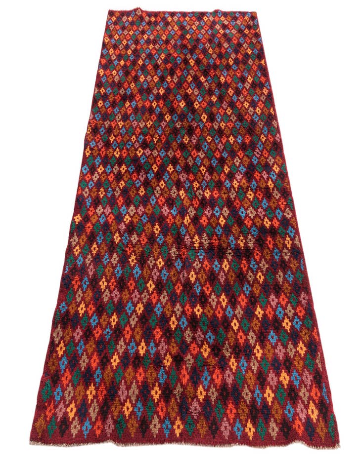 Detail image of  4' x 6'  Hand Knotted Balouch Wool Rug