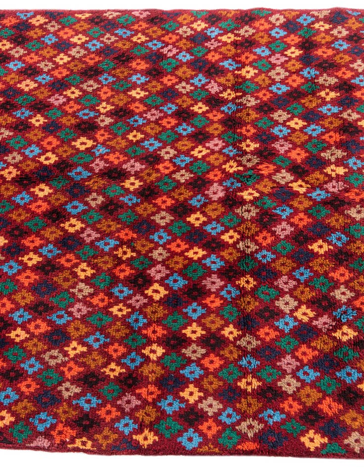 Detail image of  4' x 6'  Hand Knotted Balouch Wool Rug