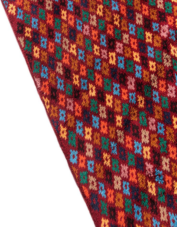 Detail image of  4' x 6'  Hand Knotted Balouch Wool Rug