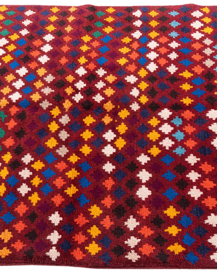 Detail image of  4' x 5' 9  Hand Knotted Balouch Wool Rug