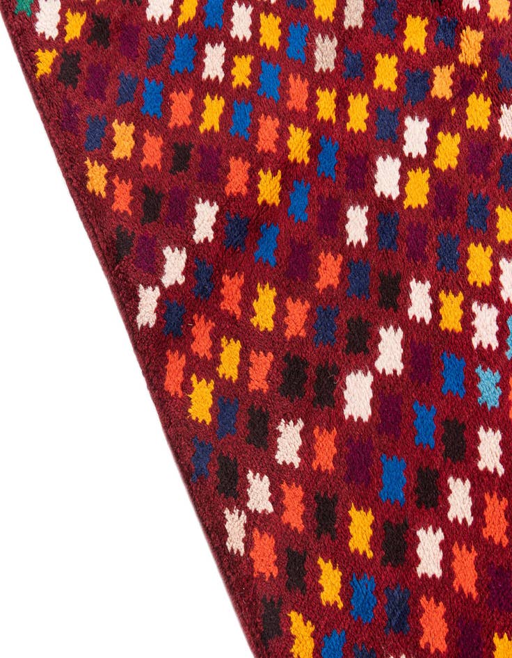 Detail image of  4' x 5' 9  Hand Knotted Balouch Wool Rug