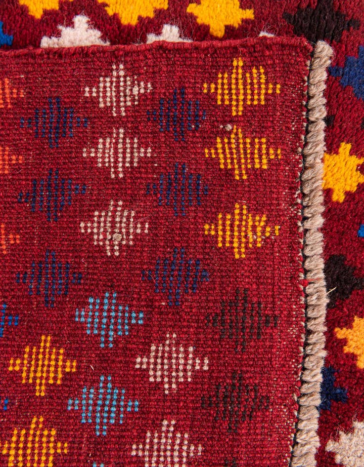 Detail image of  4' x 5' 9  Hand Knotted Balouch Wool Rug