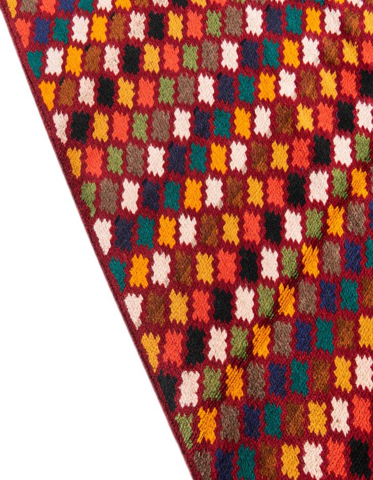 Detail image of  4' x 5' 10  Hand Knotted Balouch Wool Rug