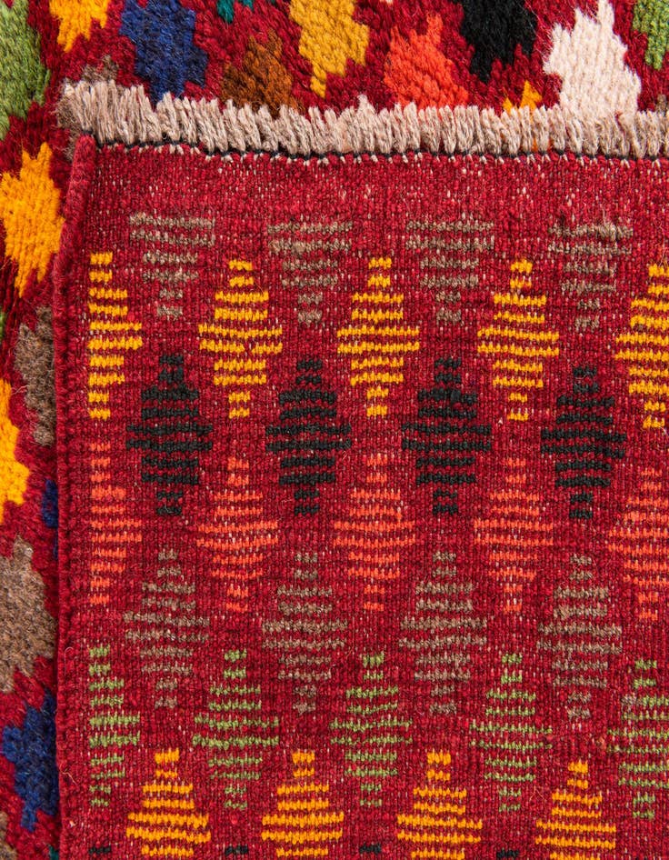 Detail image of  4' x 5' 10  Hand Knotted Balouch Wool Rug