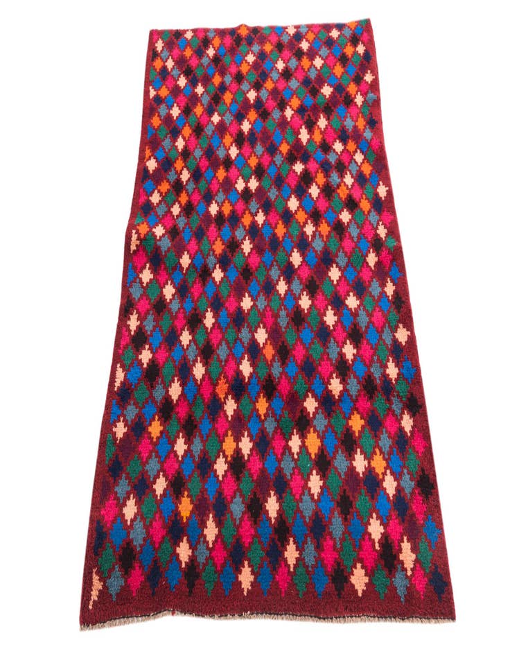 Detail image of  3' 1 x 4' 9  Hand Knotted Balouch Wool Rug