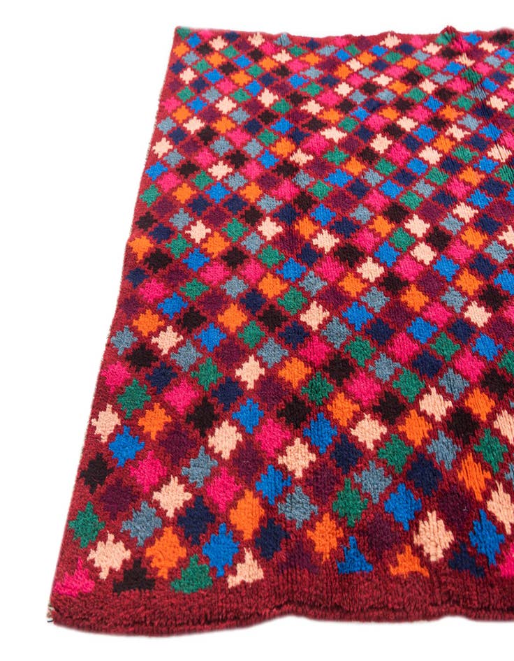 Detail image of  3' 1 x 4' 9  Hand Knotted Balouch Wool Rug