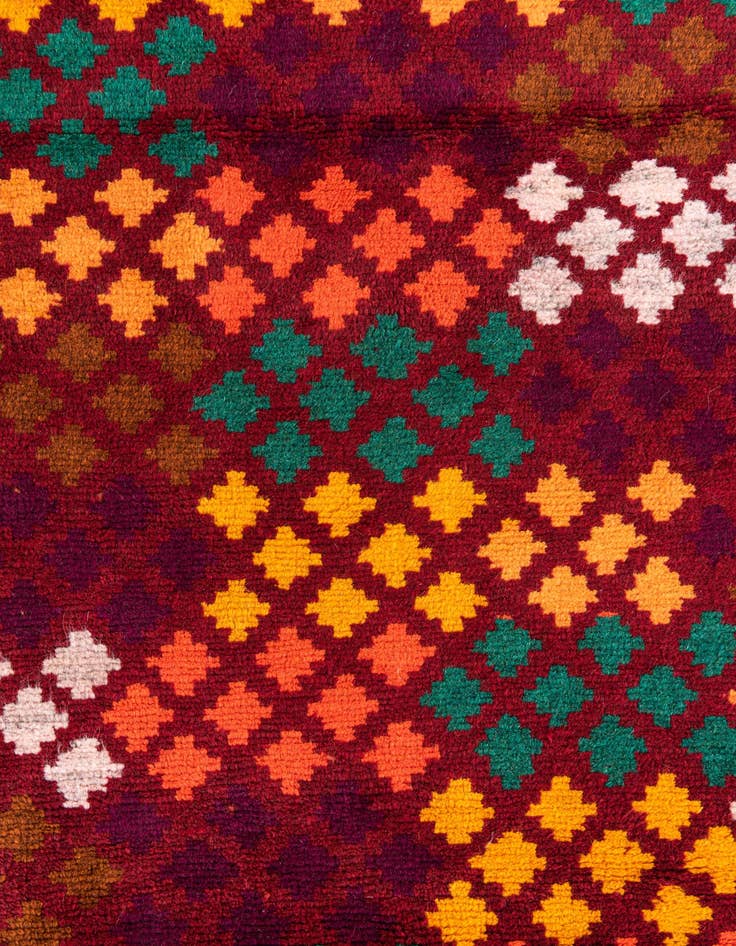 Detail image of  3' 1 x 4' 6  Hand Knotted Balouch Wool Rug