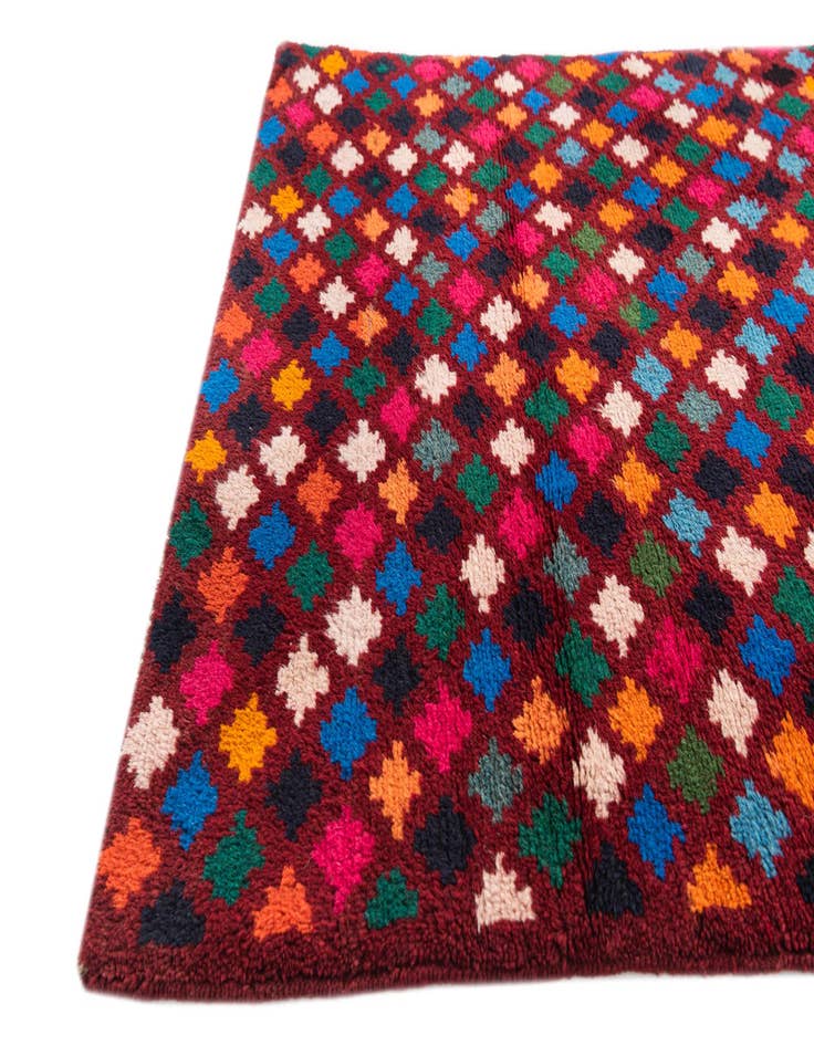 Detail image of  3' x 4' 7  Hand Knotted Balouch Wool Rug