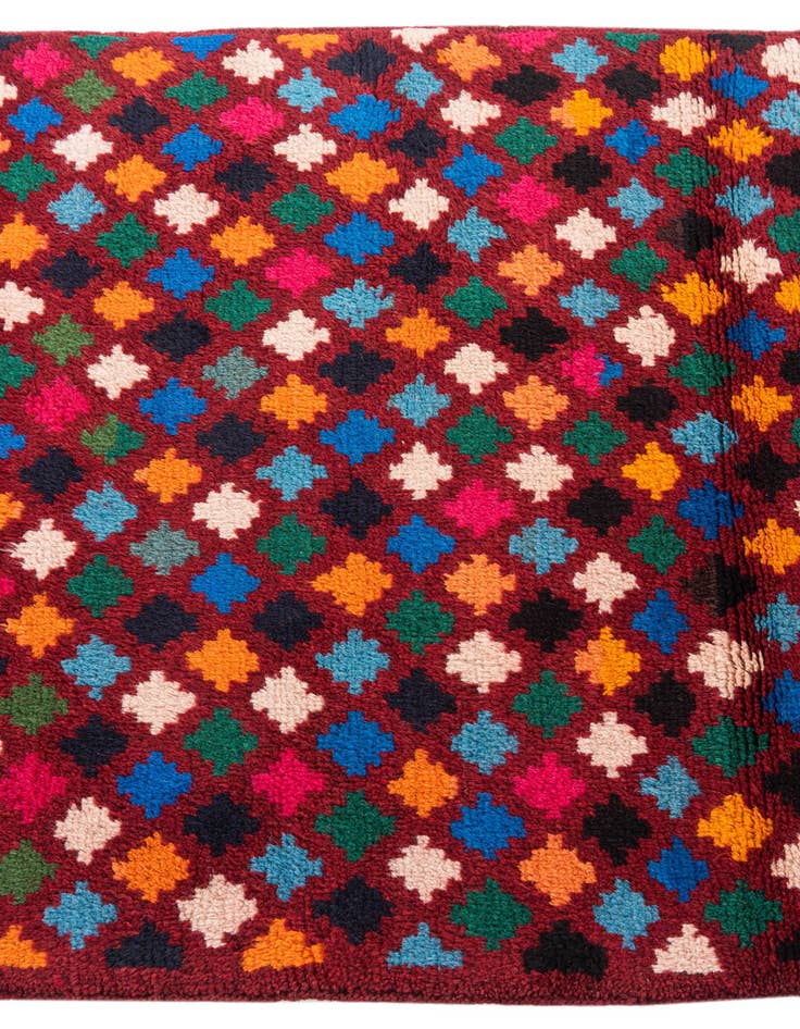 Detail image of  3' x 4' 7  Hand Knotted Balouch Wool Rug