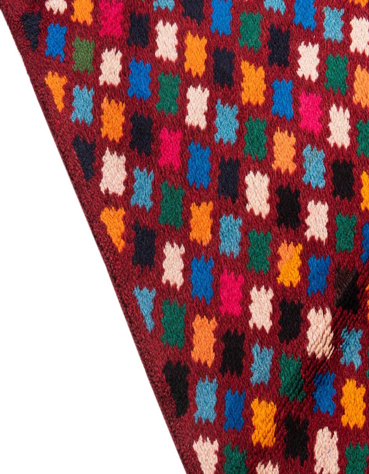 Detail image of  3' x 4' 7  Hand Knotted Balouch Wool Rug