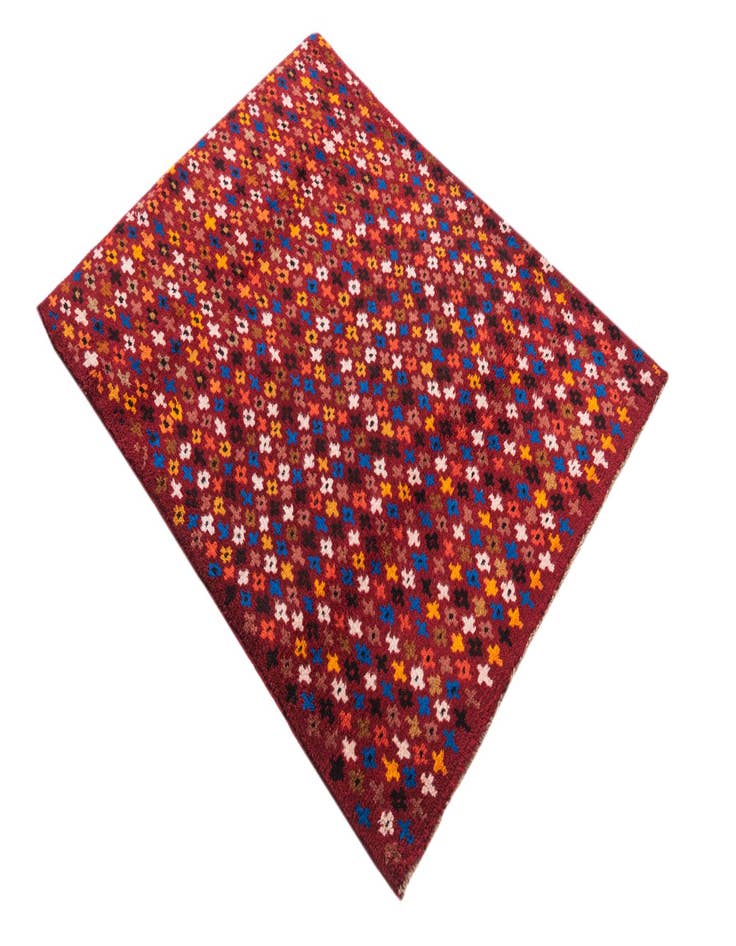 Detail image of  3' 1 x 4' 2  Hand Knotted Balouch Wool Rug