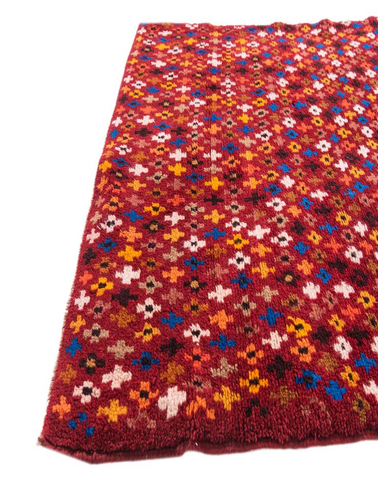 Detail image of  3' 1 x 4' 2  Hand Knotted Balouch Wool Rug