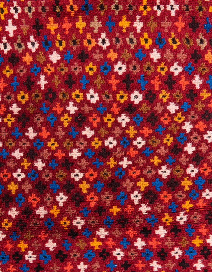 Detail image of  3' 1 x 4' 2  Hand Knotted Balouch Wool Rug